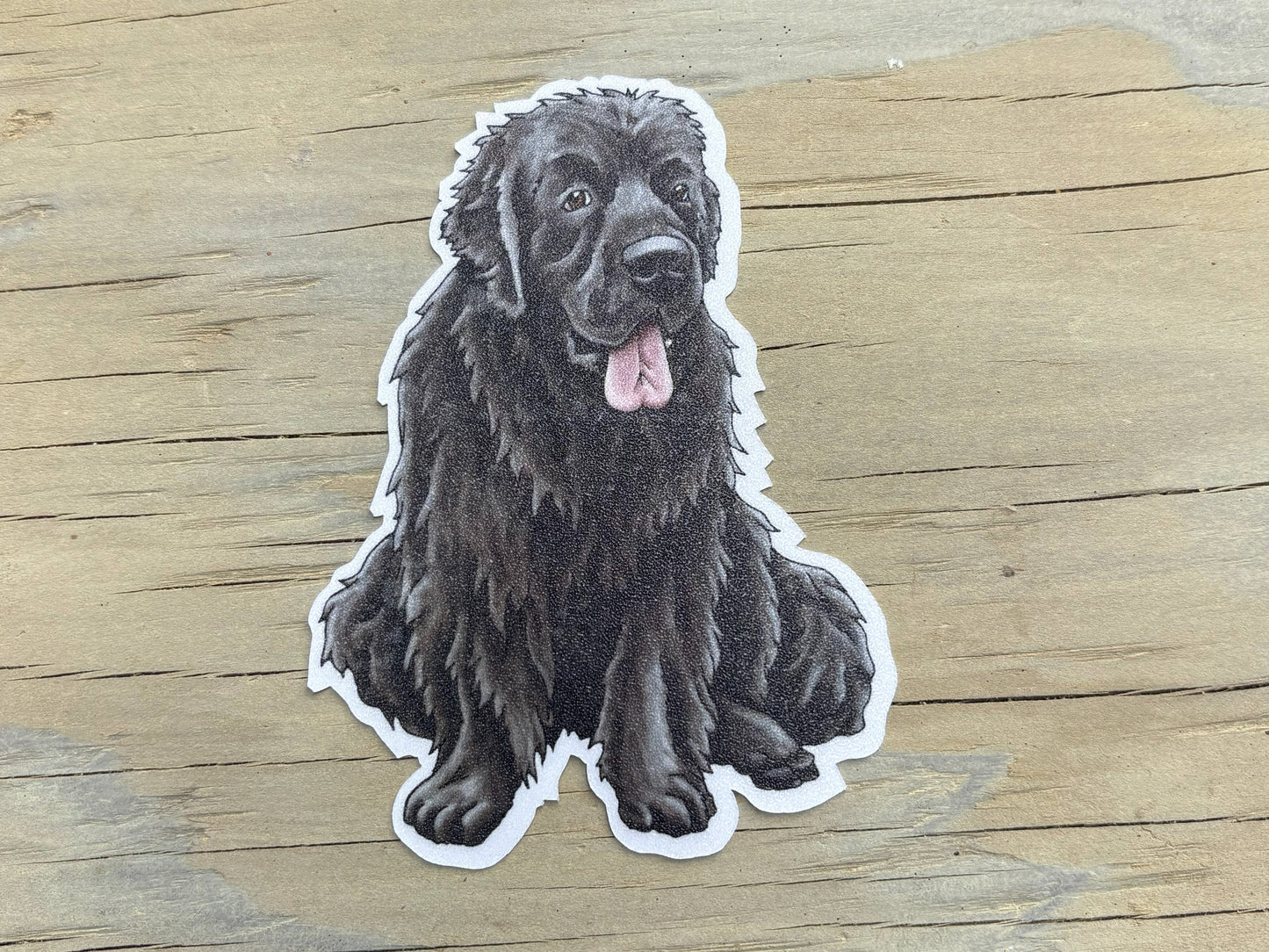 Sitting Newfoundland Sticker